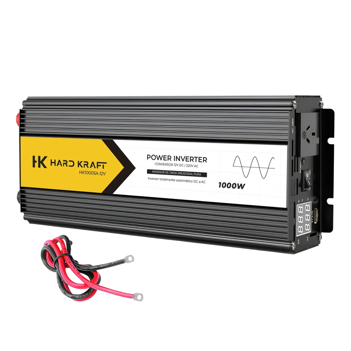 Inversor 1000w Onda Pura 12v + Pantalla LCD